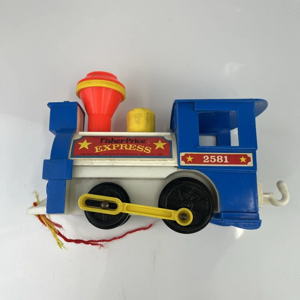 Fisher Price Little People Vintage 1986‎  Express Train Engine 2581